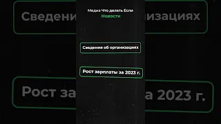 Сведения об организациях | Рост зарплаты за 2023 год  #зарплата #новости #рекомендации