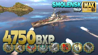 Cruiser Smolensk: INSANE 4700 BXP game - World of Warships