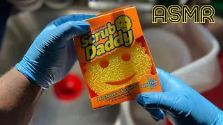 First Time Trying Scrub Daddy ASMR 🧼 | No Talking Washing Dishes