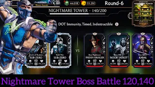 Nightmare Fatal Tower Boss battle 120,140 Fight + Reward | MK Mobile