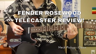 Fender Custom Shop ROSEWOOD TELECASTER!!! Review and Sound Demo