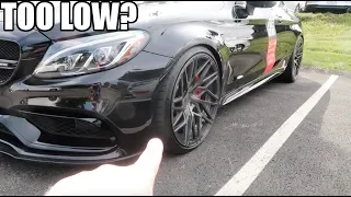 Lowered car problems... Here's what actually happened to my C63