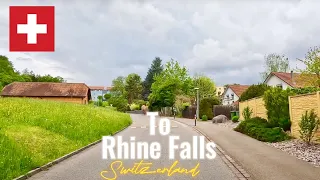 Driving in Switzerland in May 2023 from Feuerthalen to Rhine Falls 🇨🇭