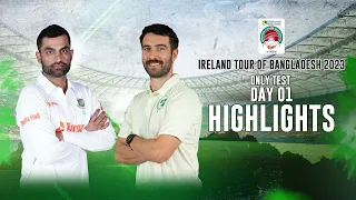 Bangladesh vs Ireland Highlights || Day 1 || Only Test ||  Ireland tour of Bangladesh 2023