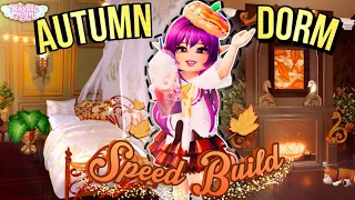 Building a COZY AUTUMN DORM!☕🍁【SPEED BUILD】and Room Tour! | Royale High Campus 3