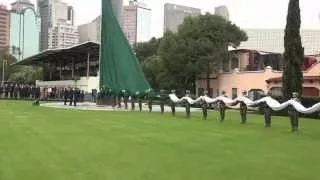 Secretario Gerardo Ruiz Esparza, ceremonia de Izamiento de la Bandera