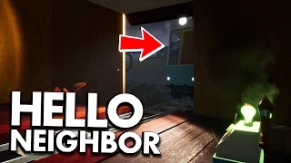 RIDING THE TRAIN! ALL THE TRAIN STATIONS AND TRAIN ACTIVATION! - Hello Neighbor Alpha 4