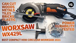 WORXSAW WX429L Best Compact Circular Saw Unboxing Review and Test