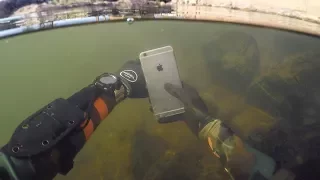 Found Lost iPhone 6 Underwater in River While Scuba Diving! (Does it Work?) | DALLMYD