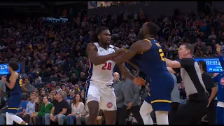 Isaiah Stewart and Draymond Green Got Heated after they Grab each other's Jersey 😳