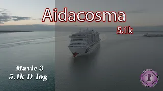 Aidacosma cruise ship Chased by DJI Mavic 3 !!