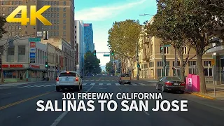 [4K] Driving Salinas to San Jose on 101 FWY, California, USA, Travel, 4K UHD
