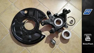 Mercedes-Benz CLK - Rear Bearing and Steering Knuckle Replacement / Výměna zadního Ložiska a Kloubu