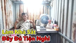 Lâm Vlog - Làm Nhà Bằng Sắt Đầy Đủ Tiện Nghi Để Thử Thách 24 Giờ