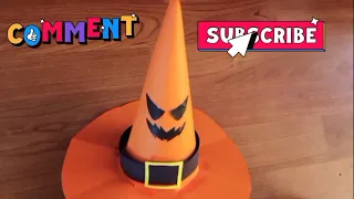 Halloween:DIY čarodějčin  klobouk  na Halloween - Jak vyrobit klobouk pro čarodějnici