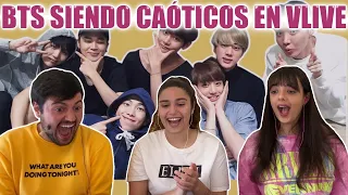 REACTINGO TO "BTS BEING A CHAOS ON VLIVE" | THESE BOYS ARE A SHOW!