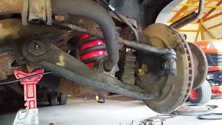 Easiest way to install airbags inside coil springs.