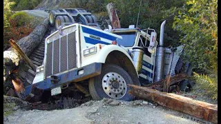 FASTEST LOGGING TRUCK CARS USA CRAZY DRIVERS FAILS OFF ROAD❗MEGA MACHINES FOR CUTTING DOWN TREES