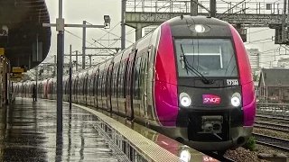 Paris trains : RER E, les Z 50000 "Francillien" en circulation sur la ligne.