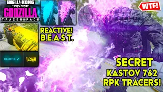 NEW Tracer Pack GODZILLA BUNDLE w REACTIVE FINISHER + BEAST GLOVE in MW3 WARZONE (GZ x Kong Empire)