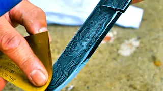 Process of Making Damascus Knife. Korean Blacksmith.