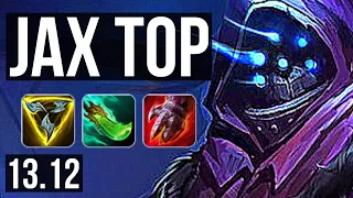 JAX vs GWEN (TOP) | 6 solo kills, 1000+ games, 12/2/5, Godlike | NA Grandmaster | 13.12