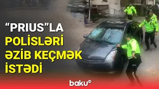 Maşını polislərin üzərinə sürən sürücü ilə bağlı açıqlama