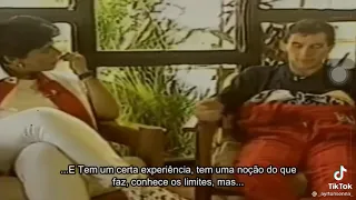 Ayrton Senna fala sobre o medo de morrer ( F1 ). INÉDITO.