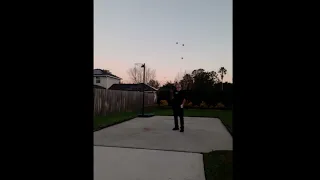 7 Ball Juggling trick FAIL ending