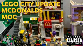 LEGO city update Custom McDonalds restaurant MOC Parisian restaurant modular inspired