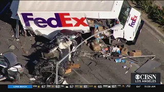 1 Killed, 2 Injured In Six-Vehicle Crash Involving FedEx Truck In Cerritos