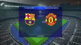 PES 2013 UPDATE 2024 - UEFA Champions League - FC Barcelona vs Manchester United