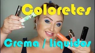 ¡¡TODOS mis COLORETES en crema y líquidos!! || Favoritos y decepciones