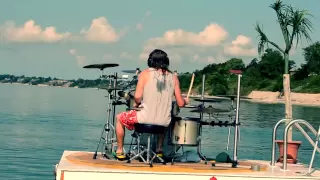 JOEY MUHA - Surfin' USA Drum Remix Filmed on Lake Erie