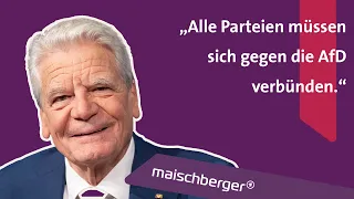 Bundespräsident a.D. Joachim Gauck über Migration, Neuwahlen und Antisemitismus | maischberger