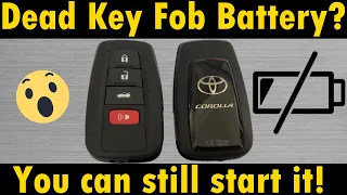 Toyota Dead Key Fob Battery Starting