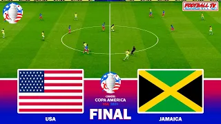 USA vs JAMAICA - COPA AMERICA FINAL | Full Match All Goals 2024 | PES Gameplay PC