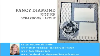 Creative Memories Fancy Diamond Edges Scrapbook Layout