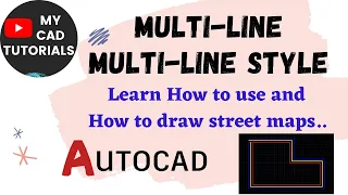 Multiline Command in AutoCAD | How to use multiline command in AutoCAD  | Complete tutorial 2023