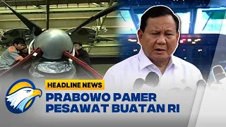 Menhan Prabowo Pamer Pesawat Buatan Indonesia ke Jokowi