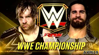 Dean Ambrose vs Seth Rollins RAW 7/18/2016 Highlights