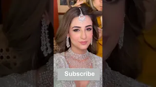 Ushna Shah Makeup Bridal Look | | Pakistani Bride #bride #shortsvideo #shorts