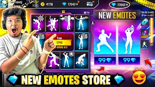 Free Fire I Got All New Emotes From  New Emote Royale in 9 Diamonds😍💎- Garena Free Fire