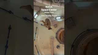 Guy spinning in the air in Zero Gravity Room in Space Center | #shorts