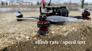 Eachine Novice-III speed test