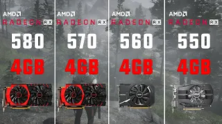 RX 580 vs RX 570 vs RX 560 vs RX 550 Test in 8 Games