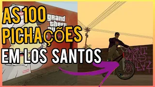 GTA SAN ANDREAS - COLETAVEL - As 100 pichações em Los Santos