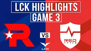 KT vs NS Highlights Game 3 | LCK 2024 Spring | KT Rolster vs Nongshim RedForce