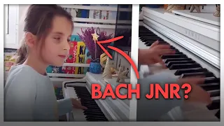 7-years old blind Girl plays the Piano like Bach│Daily Clips