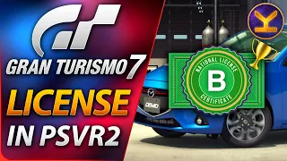 Gran Turismo 7 - GOLD National B License - All Tests - PSVR2 - PS5 PlayStation VR2 Gameplay